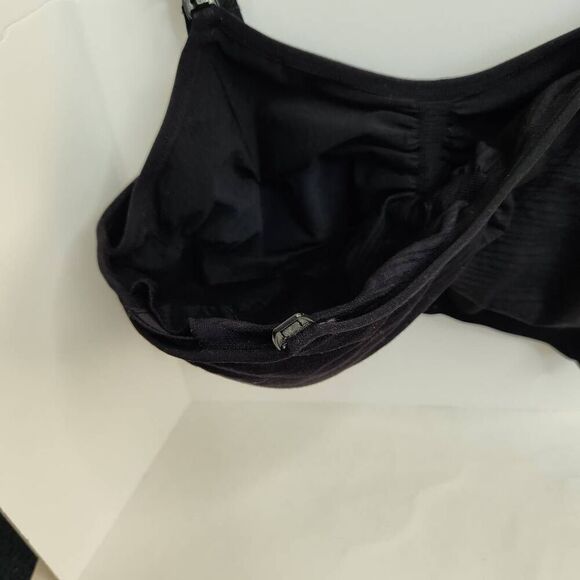 Kindred Bravely Solid Black Womens Large Nursing Pumping Bra Comfort Nylon Blend - Picture 6 of 12